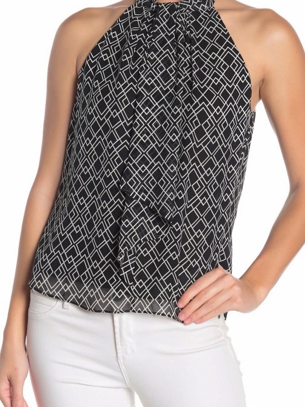 Joie Black Leikyn Halter Neck silk Women’s Top